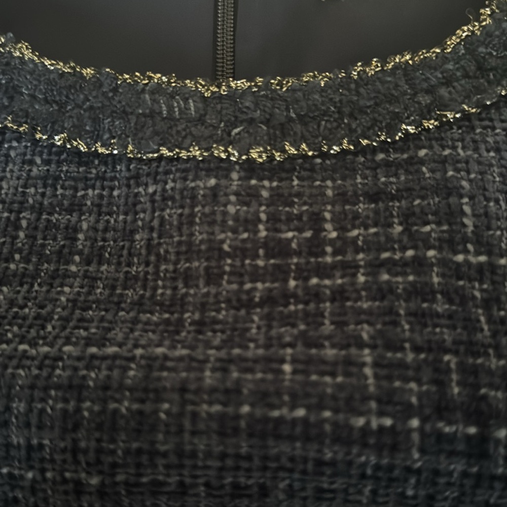 🆕 Eliza J Navy Tweed Shift Dress - Picture 7 of 7
